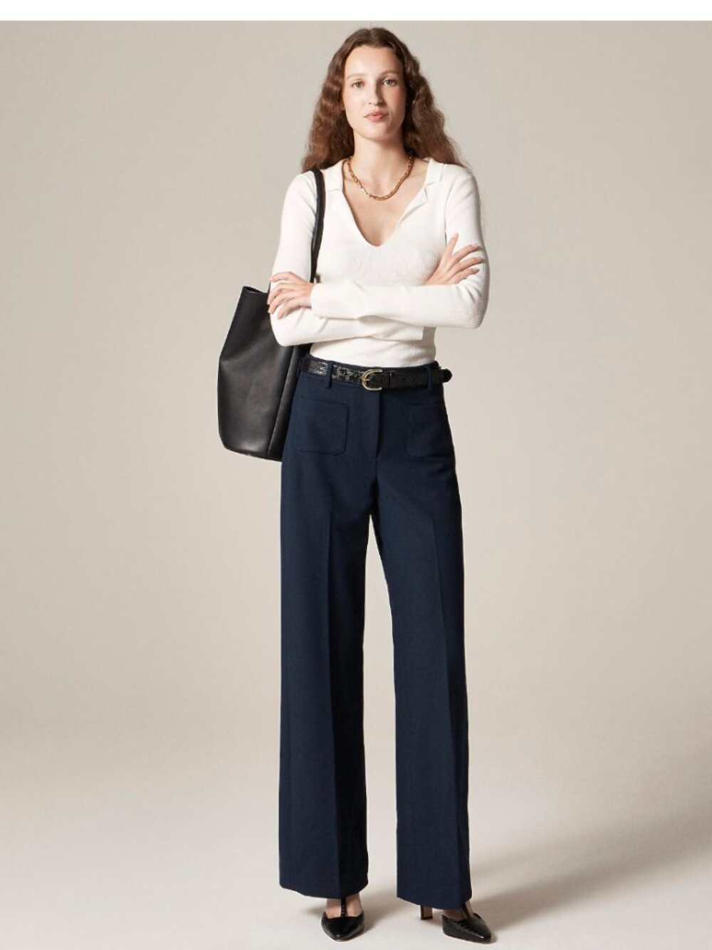 J Crew Carolina pant in four-season stretch Navy 12